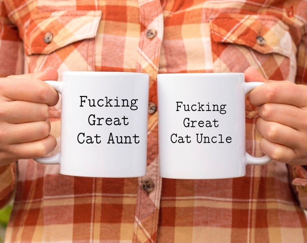 Cat Aunt and Uncle Mugs - The Profanity Shop