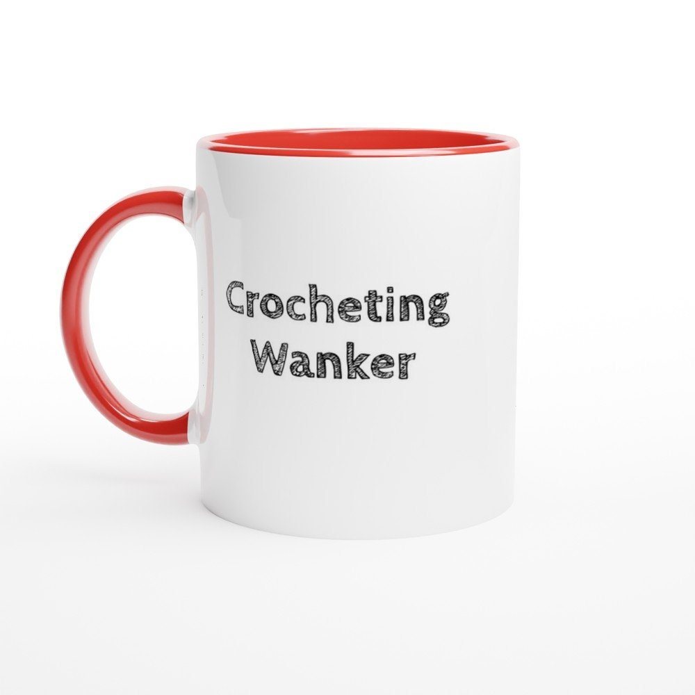 Crocheting Wanker Mug - The Profanity Shop