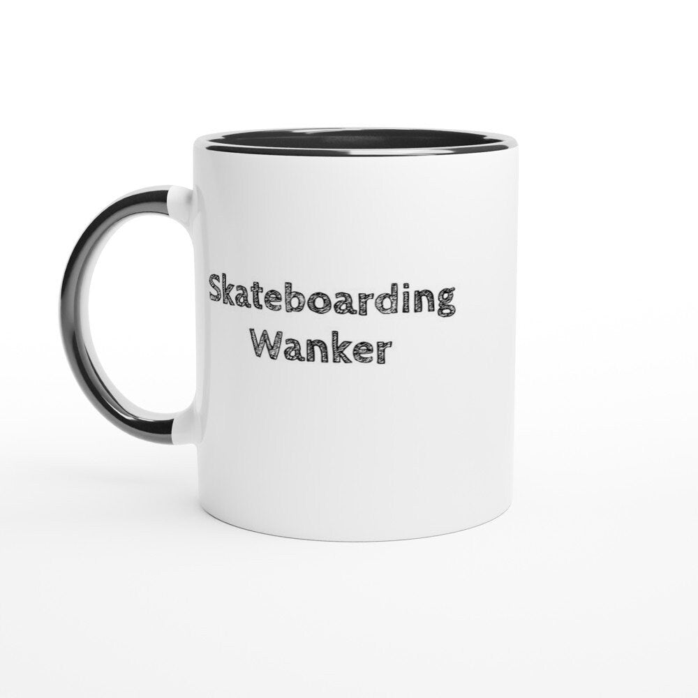 Skateboarding Wanker Mug - The Profanity Shop