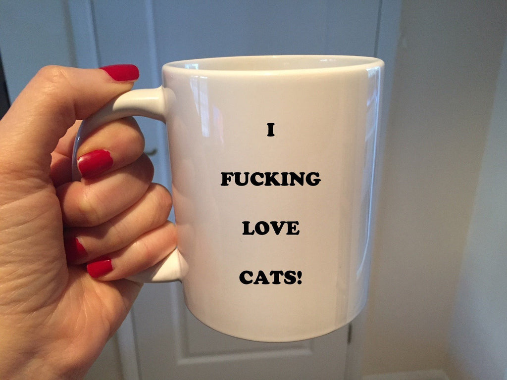 I Fucking Love Cats Mug - The Profanity Shop